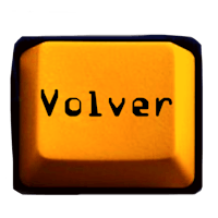 a yellow key with the word volver on it